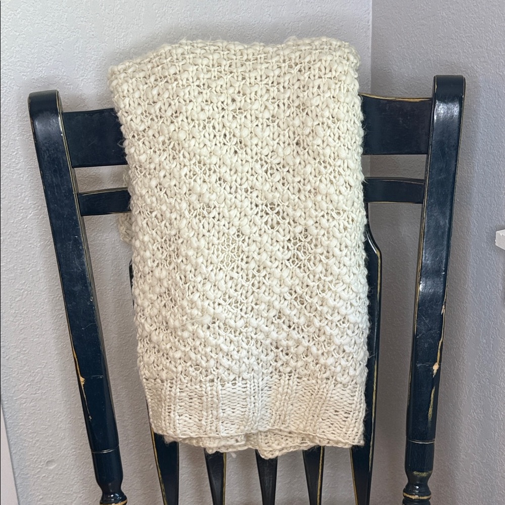 Threshold Cream Textured Throw Blanket